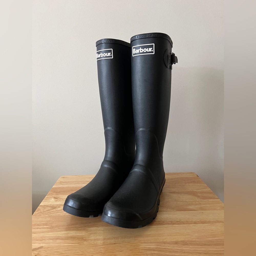 Barbour Bede Tall Wellies - worn once, excellent condition - Size 7